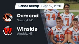 Recap: Osmond  vs. Winside  2020