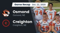 Recap: Osmond  vs. Creighton  2020