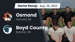 Recap: Osmond  vs. Boyd County 2022