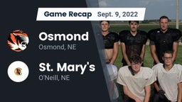 Recap: Osmond  vs. St. Mary's  2022
