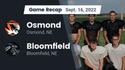 Recap: Osmond  vs. Bloomfield  2022