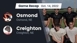 Recap: Osmond  vs. Creighton  2022