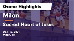 Milan  vs Sacred Heart of Jesus  Game Highlights - Dec. 10, 2021