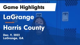 LaGrange  vs Harris County  Game Highlights - Dec. 9, 2022