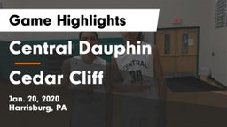 Central Dauphin  vs Cedar Cliff  Game Highlights - Jan. 20, 2020
