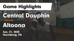 Central Dauphin  vs Altoona  Game Highlights - Jan. 21, 2020