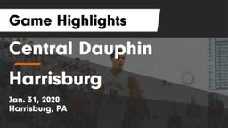 Central Dauphin  vs Harrisburg  Game Highlights - Jan. 31, 2020