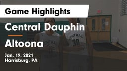 Central Dauphin  vs Altoona  Game Highlights - Jan. 19, 2021