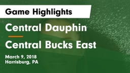 Central Dauphin  vs Central Bucks East  Game Highlights - March 9, 2018