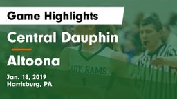 Central Dauphin  vs Altoona  Game Highlights - Jan. 18, 2019