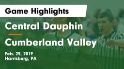 Central Dauphin  vs Cumberland Valley  Game Highlights - Feb. 25, 2019
