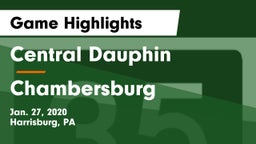 Central Dauphin  vs Chambersburg  Game Highlights - Jan. 27, 2020