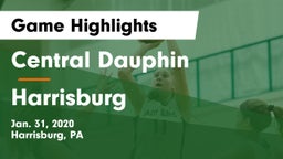 Central Dauphin  vs Harrisburg  Game Highlights - Jan. 31, 2020