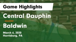 Central Dauphin  vs Baldwin  Game Highlights - March 6, 2020