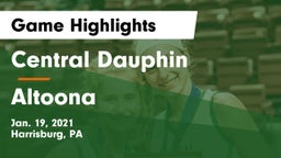 Central Dauphin  vs Altoona  Game Highlights - Jan. 19, 2021