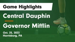 Central Dauphin  vs Governor Mifflin  Game Highlights - Oct. 25, 2022