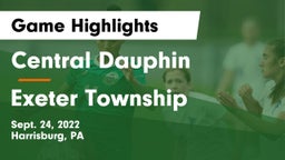 Central Dauphin  vs Exeter Township  Game Highlights - Sept. 24, 2022