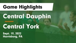 Central Dauphin  vs Central York  Game Highlights - Sept. 19, 2022