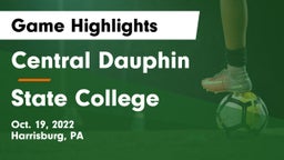 Central Dauphin  vs State College  Game Highlights - Oct. 19, 2022