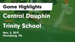 Central Dauphin  vs Trinity School Game Highlights - Nov. 3, 2019