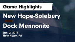 New Hope-Solebury  vs Dock Mennonite  Game Highlights - Jan. 2, 2019