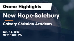 New Hope-Solebury  vs Calvary Christian Academy  Game Highlights - Jan. 14, 2019