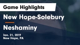 New Hope-Solebury  vs Neshaminy  Game Highlights - Jan. 21, 2019