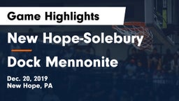 New Hope-Solebury  vs Dock Mennonite  Game Highlights - Dec. 20, 2019