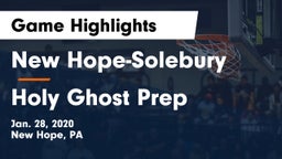 New Hope-Solebury  vs Holy Ghost Prep Game Highlights - Jan. 28, 2020