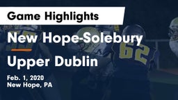 New Hope-Solebury  vs Upper Dublin  Game Highlights - Feb. 1, 2020