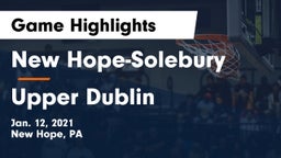New Hope-Solebury  vs Upper Dublin  Game Highlights - Jan. 12, 2021