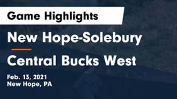 New Hope-Solebury  vs Central Bucks West  Game Highlights - Feb. 13, 2021