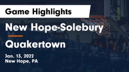 New Hope-Solebury  vs Quakertown  Game Highlights - Jan. 13, 2022