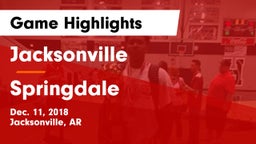 Jacksonville  vs Springdale  Game Highlights - Dec. 11, 2018