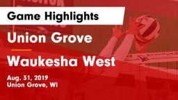 Union Grove  vs Waukesha West  Game Highlights - Aug. 31, 2019