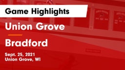 Union Grove  vs Bradford Game Highlights - Sept. 25, 2021