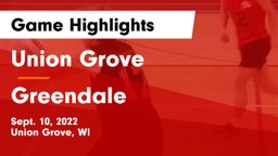 Union Grove  vs Greendale  Game Highlights - Sept. 10, 2022