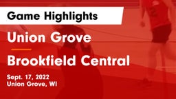 Union Grove  vs Brookfield Central  Game Highlights - Sept. 17, 2022
