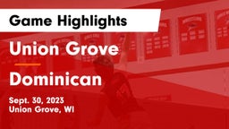 Union Grove  vs Dominican Game Highlights - Sept. 30, 2023