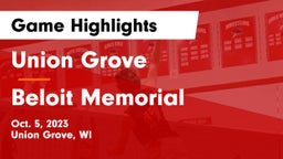 Union Grove  vs Beloit Memorial  Game Highlights - Oct. 5, 2023