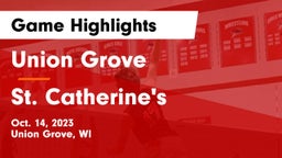 Union Grove  vs St. Catherine's  Game Highlights - Oct. 14, 2023