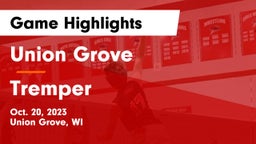Union Grove  vs Tremper  Game Highlights - Oct. 20, 2023
