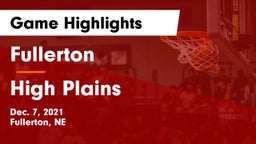 Fullerton  vs High Plains Game Highlights - Dec. 7, 2021