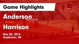 Anderson  vs Harrison  Game Highlights - Dec 03, 2016