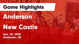 Anderson  vs New Castle  Game Highlights - Jan. 24, 2020