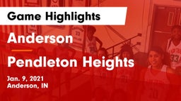 Anderson  vs Pendleton Heights  Game Highlights - Jan. 9, 2021