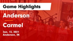 Anderson  vs Carmel  Game Highlights - Jan. 13, 2021