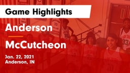 Anderson  vs McCutcheon  Game Highlights - Jan. 22, 2021