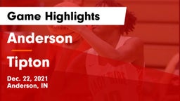 Anderson  vs Tipton  Game Highlights - Dec. 22, 2021
