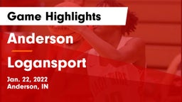 Anderson  vs Logansport  Game Highlights - Jan. 22, 2022
